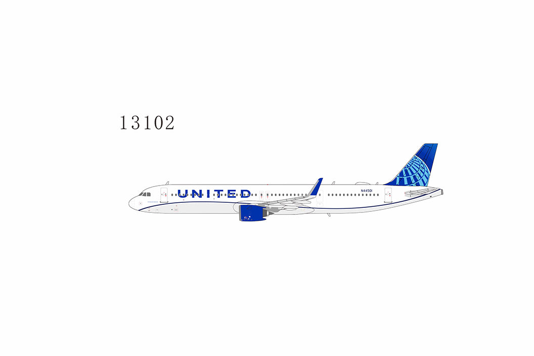 1:400 NG Models United Airlines Airbus A321neo "New Livery" N44501 NG13102
