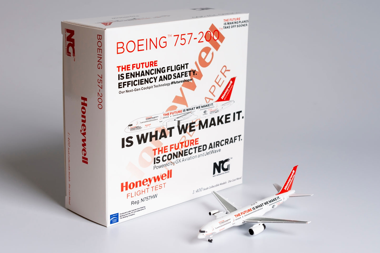 1:400 NG Models Honeywell Boeing 757-200 "Test Engine, 2021 Livery" N757HW NG53181