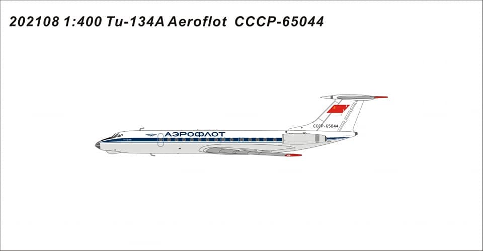 1:400 Panda Models Aeroflot Tupolev Tu-134 CCCP-65044 202108