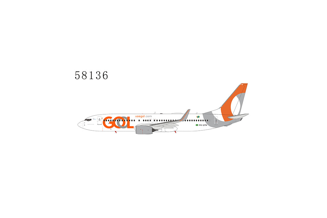 1:400 NG Models GOL Boeing 737-800 "Updated Livery" PR-GTN 58136