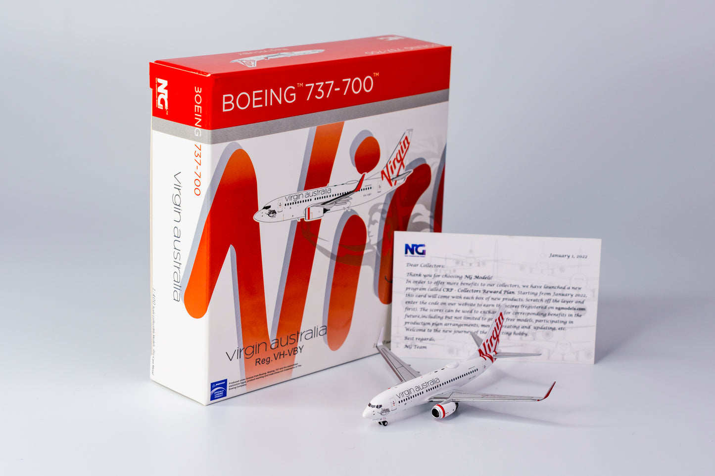 1:400 NG Models Virgin Australia Boeing 737-700 "Kingston Beach" VH-VBY 77009