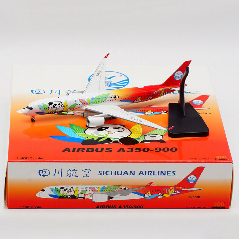 1:400 Aviation400 Sichuan Airlines Airbus A350-900 "Panda Livery" B-301D AV4007