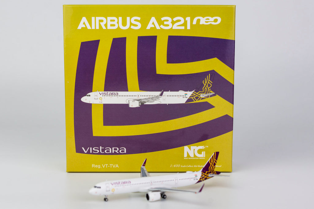 1:400 NG Models Vistara Airlines Airbus A321neo VT-TVA NG13023