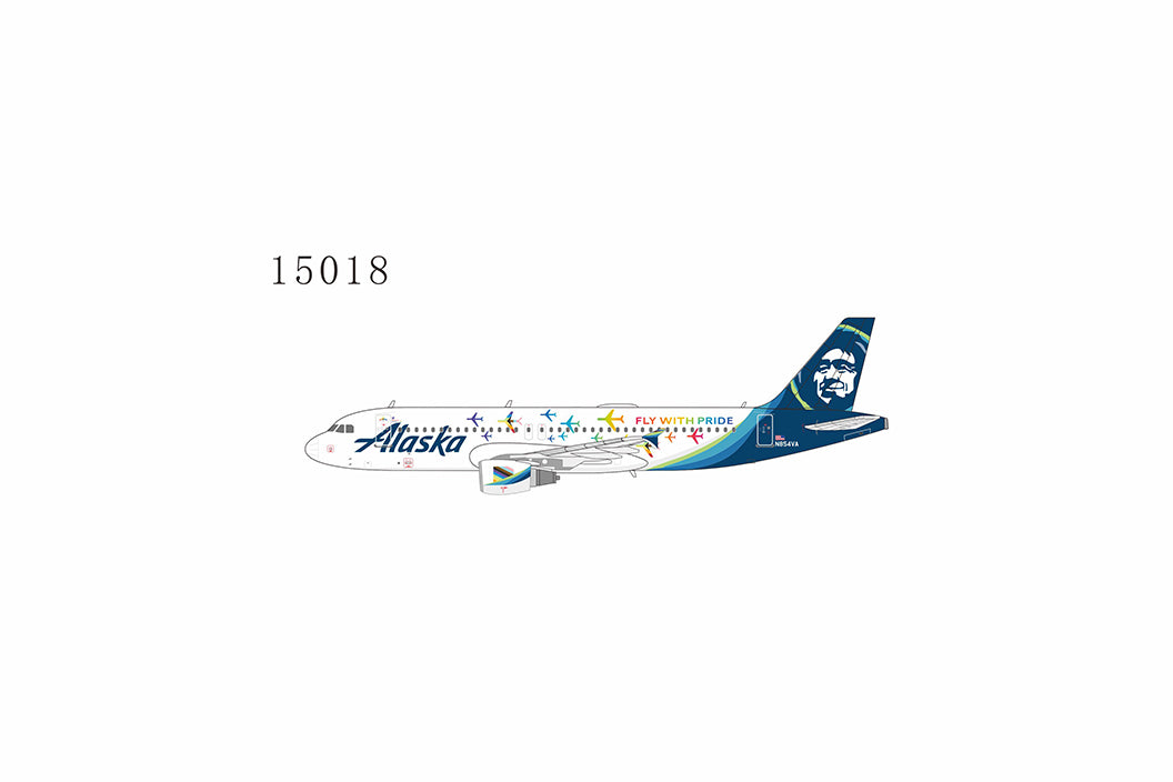 1:400 NG Models Alaska Airlines Airbus A320-200 "Fly With Pride" N642VA NG15018