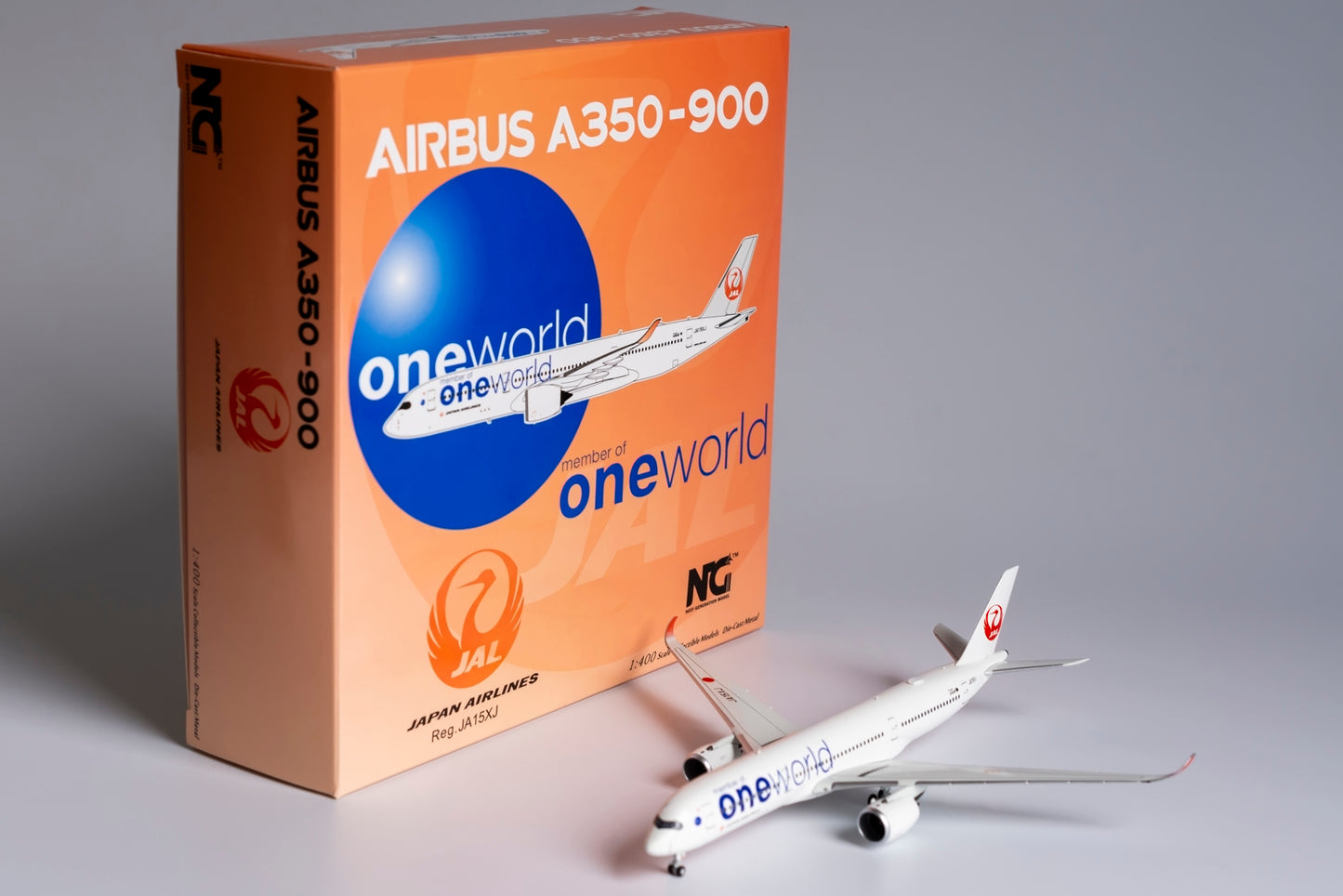 1:400 NG Models Japan Airlines (JAL) Airbus A350-900 "Oneworld Colors" JA15XJ NG39033