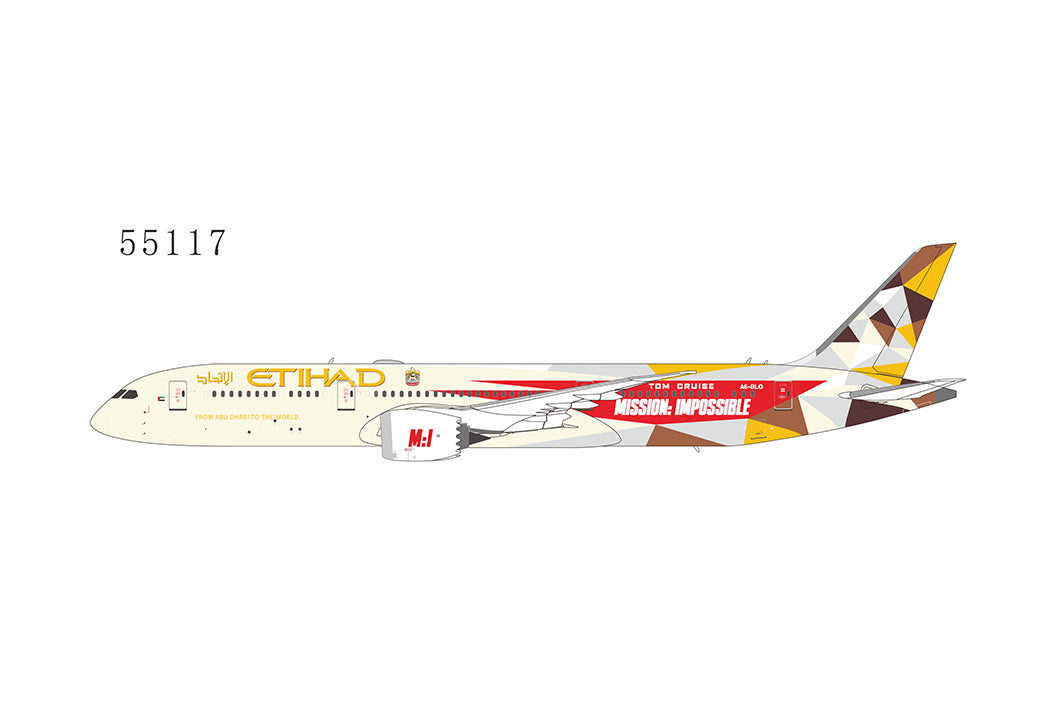 1:400 NG Models Etihad Airways Boeing 787-9 Dreamliner "Mission Impossible Colors" A6-BLO NG55117