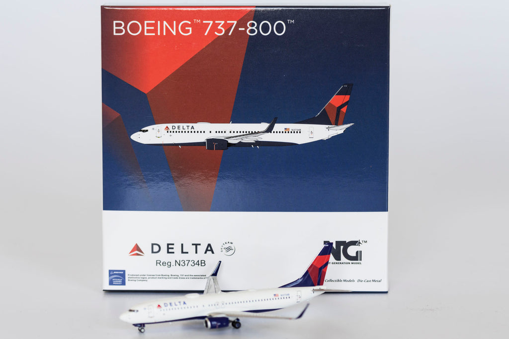 1:400 NG Models Delta Air Lines Boeing 737-800 "New Colors" N3734B NG58085