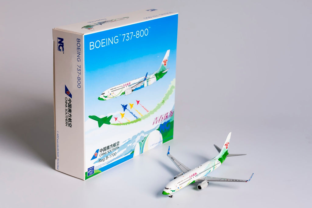 1:400 NG Models China Southern Airlines Boeing 737-800 "Zhuhai City of Youth" B-1700 NG58120