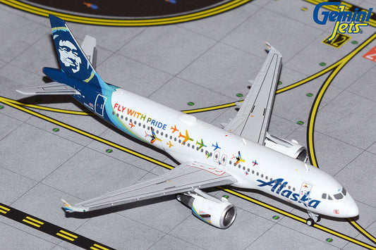 1:400 Gemini Jets Alaska Airlines Airbus A320 "Fly With Pride" N854VA GJASA2042