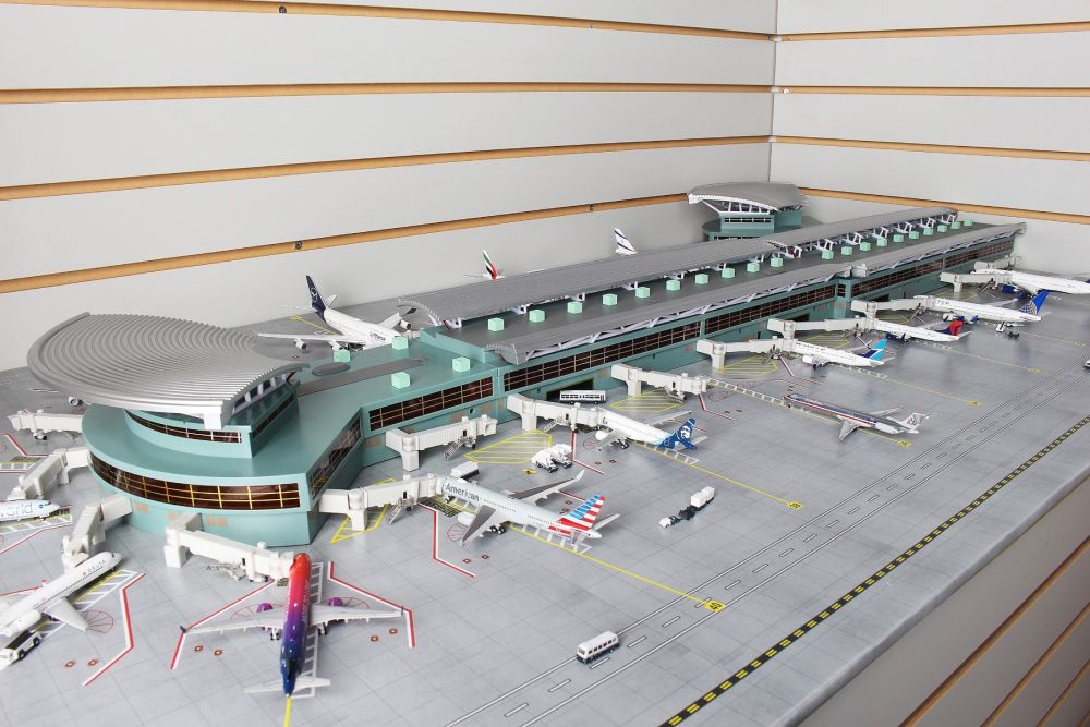 1:400 Gemini Jets New Airport Terminal Double Rotunda (Large Terminal) GJARPTC