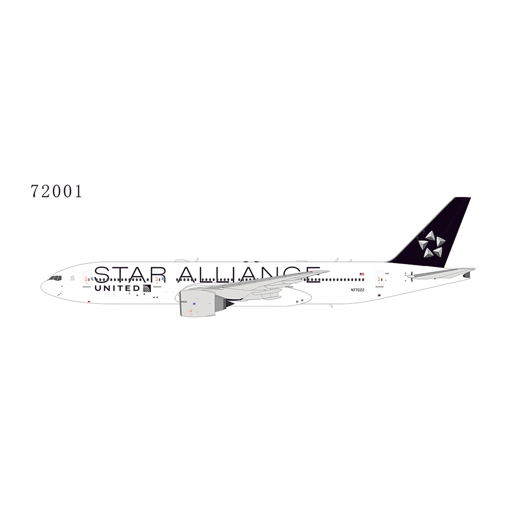 1:400 NG Models United Airlines Boeing 777-200ER "Star Alliance Livery" N77022 NG72001