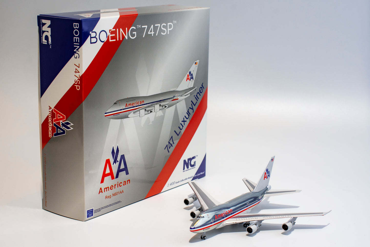 1:400 NG Models American Airlines Boeing 747SP "Luxuryliner" N601AA NG07007