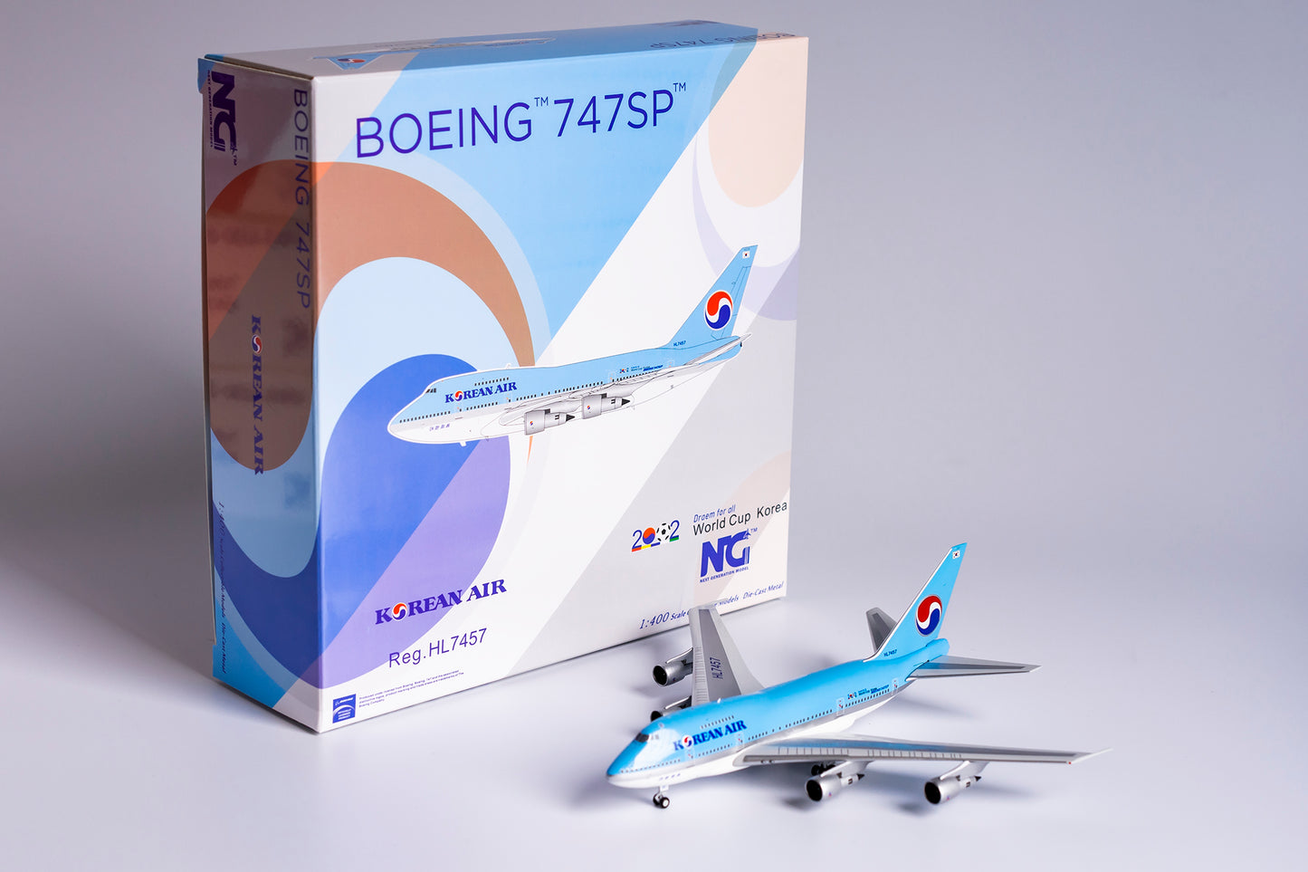 1:400 NG Models Korean Air Boeing 747SP "FIFA World Cup 2002" HL7457 NG07017
