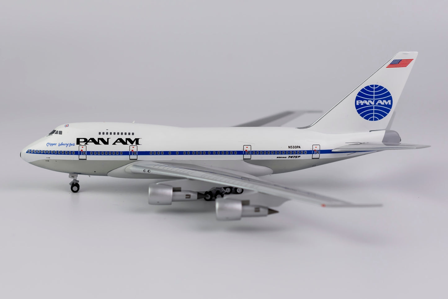1:400 NG Models Pan American World Airways Boeing 747SP "Clipper Liberty Bell" N533PA 07022