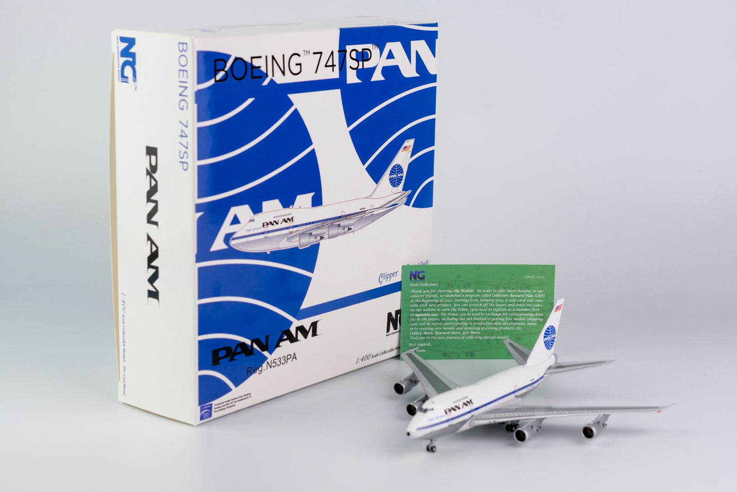 1:400 NG Models Pan American World Airways Boeing 747SP "Clipper Liberty Bell" N533PA 07022