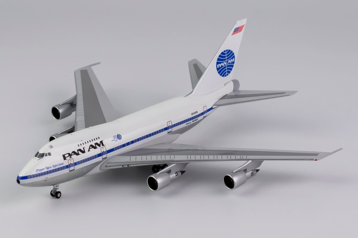 1:400 NG Models Pan American World Airways Boeing 747SP "Clipper New Horizons" N533PA NG07023