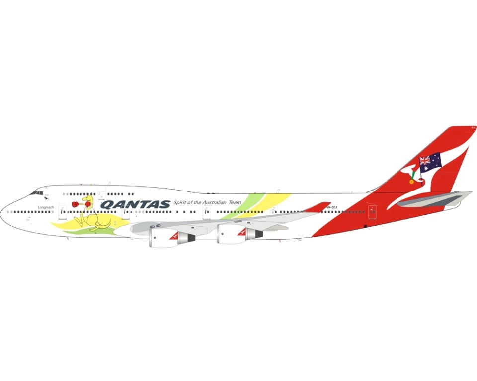InFlight200 IF744QFA2016 Qantas 747-400 Olympic 2016 Livery VH-OEJ