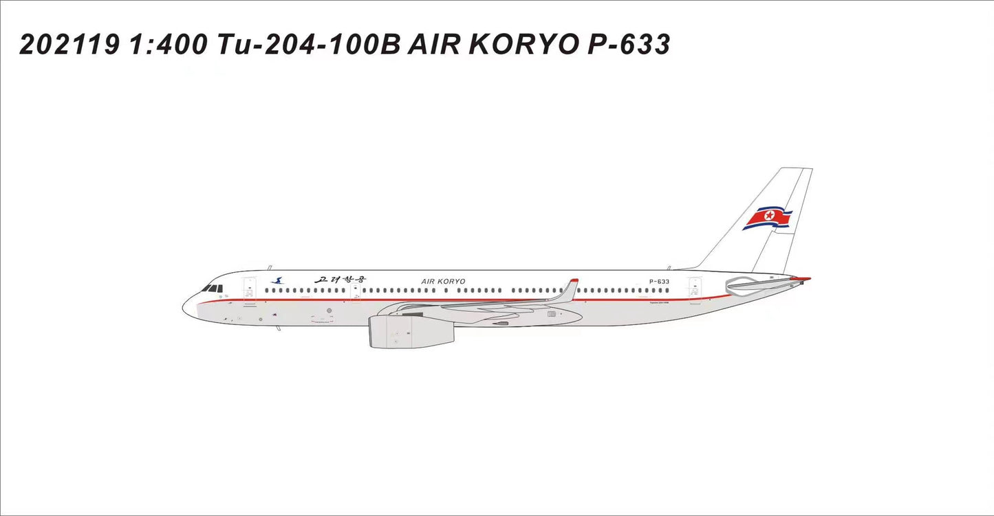 1:400 Panda Models Air Koryo TU-204-100B "New Colors" P-633 PM202119