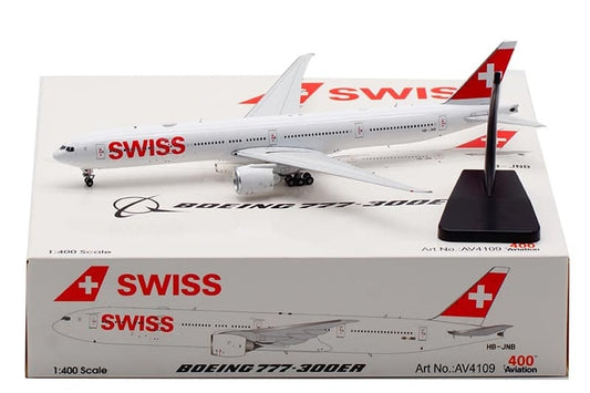 1:400 Aviation400 Swiss International Air Lines Boeing 777-300ER HB-JNB  AV4109