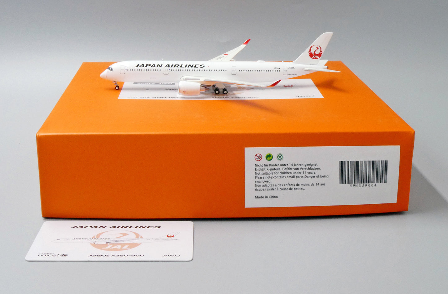 1:400 JC Wings Japan Air Lines (JAL) A350-900 JA04XJ EW4359004