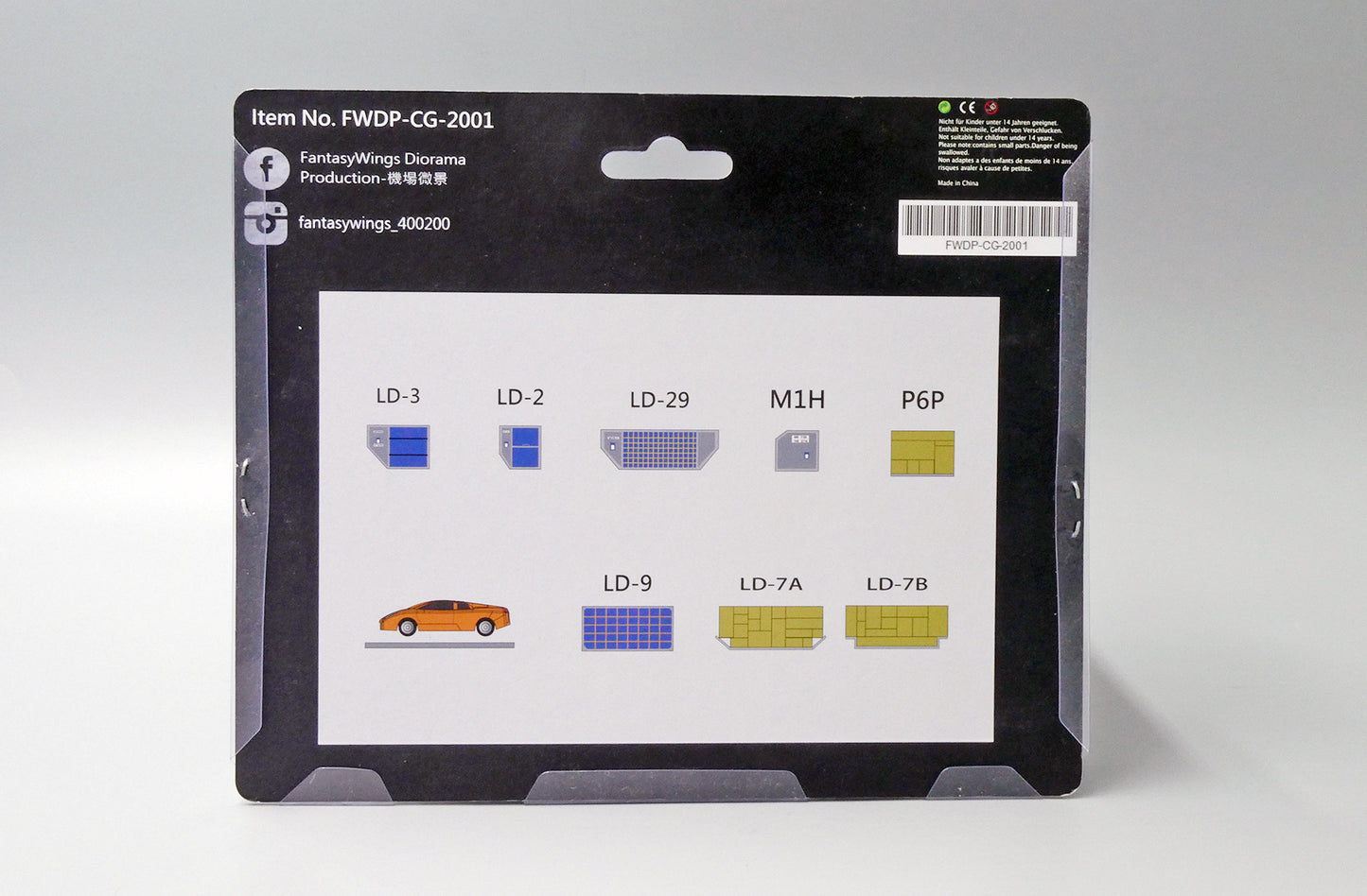 1:200 Fantasy Wings Ground Airport Service Support Vehicles Accessories (11 Piece) FWDP-CG-2001