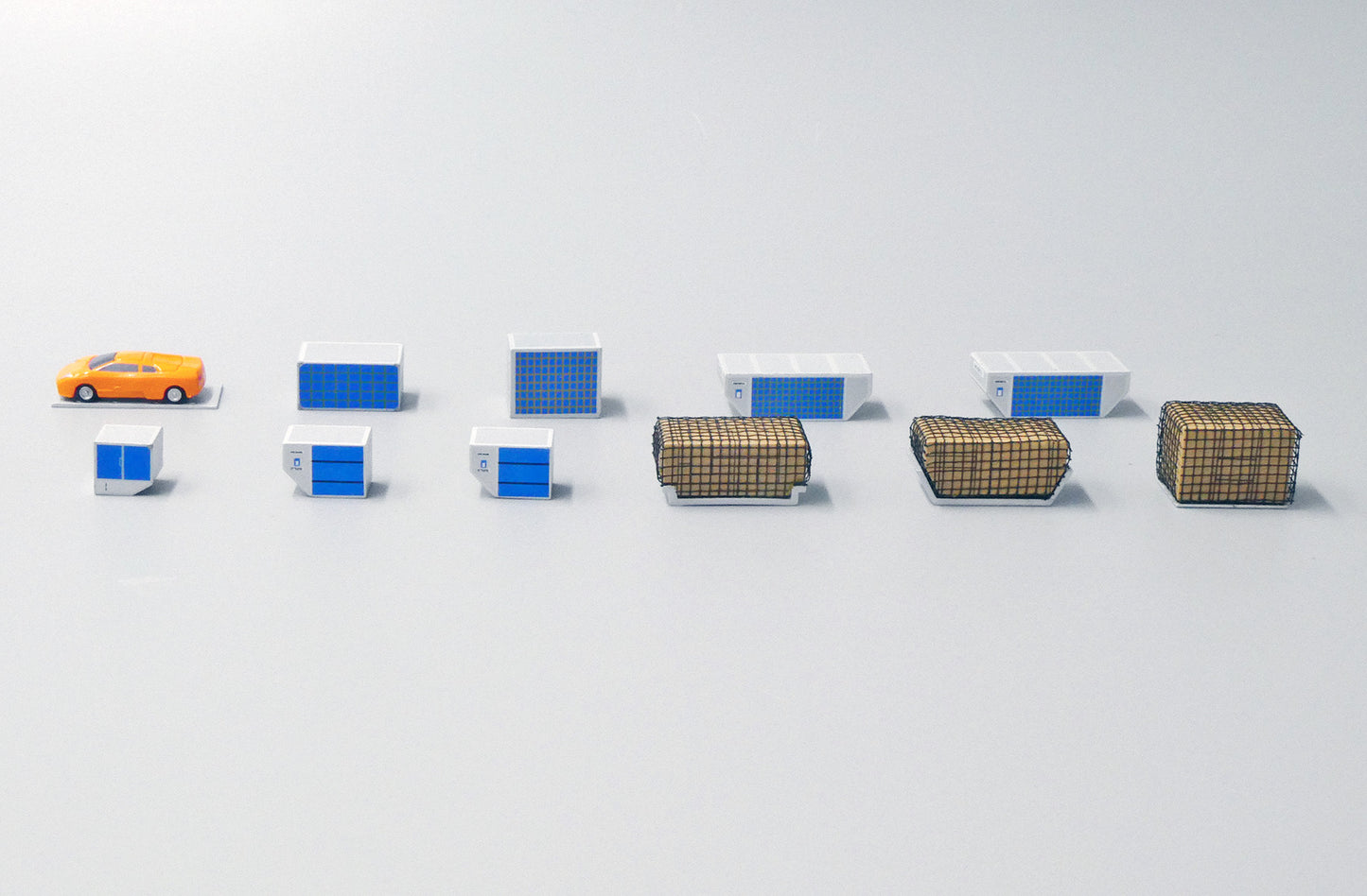 1:200 Fantasy Wings Ground Airport Service Support Vehicles Accessories (11 Piece) FWDP-CG-2001