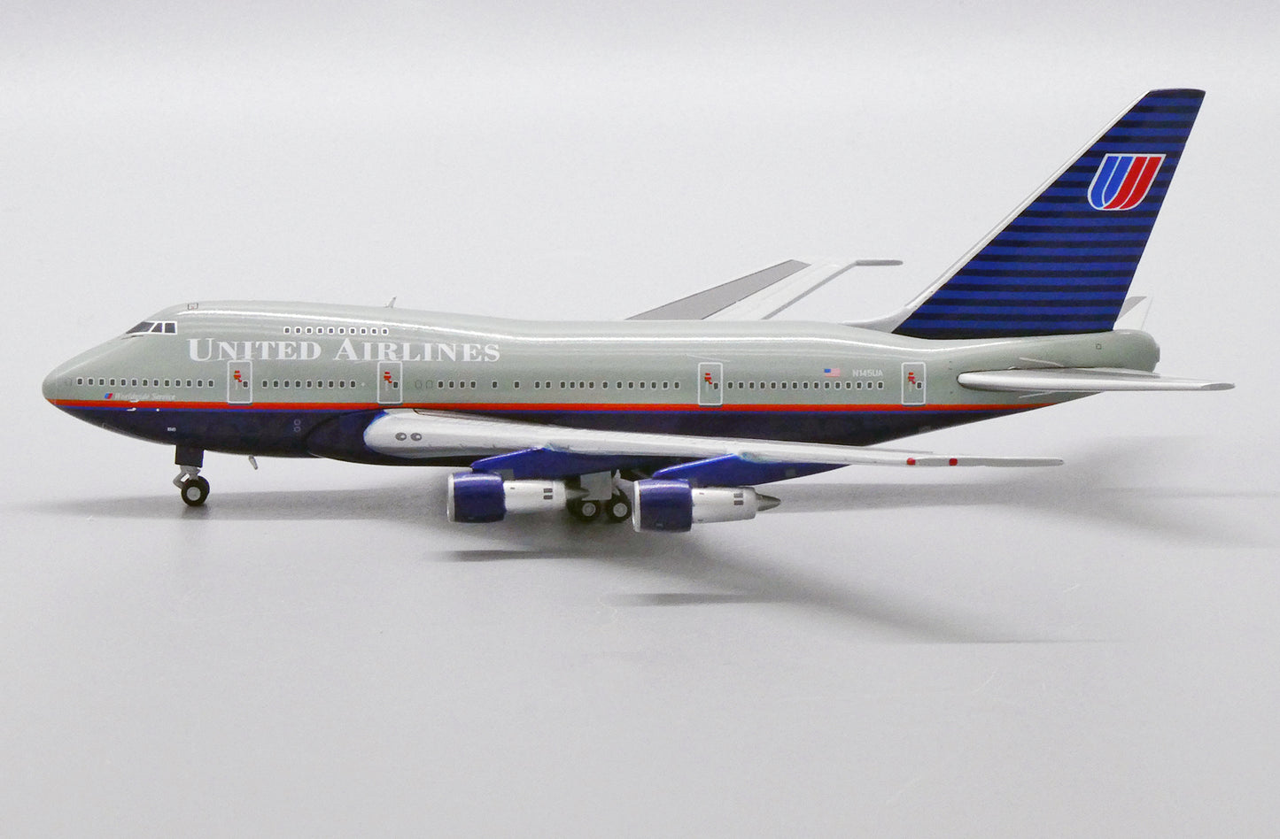 1:400 JC Wings United Airlines 747SP "Battleship Grey" N145UA XX4962