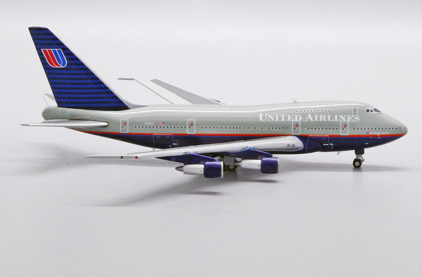 1:400 JC Wings United Airlines 747SP "Battleship Grey" N145UA XX4962