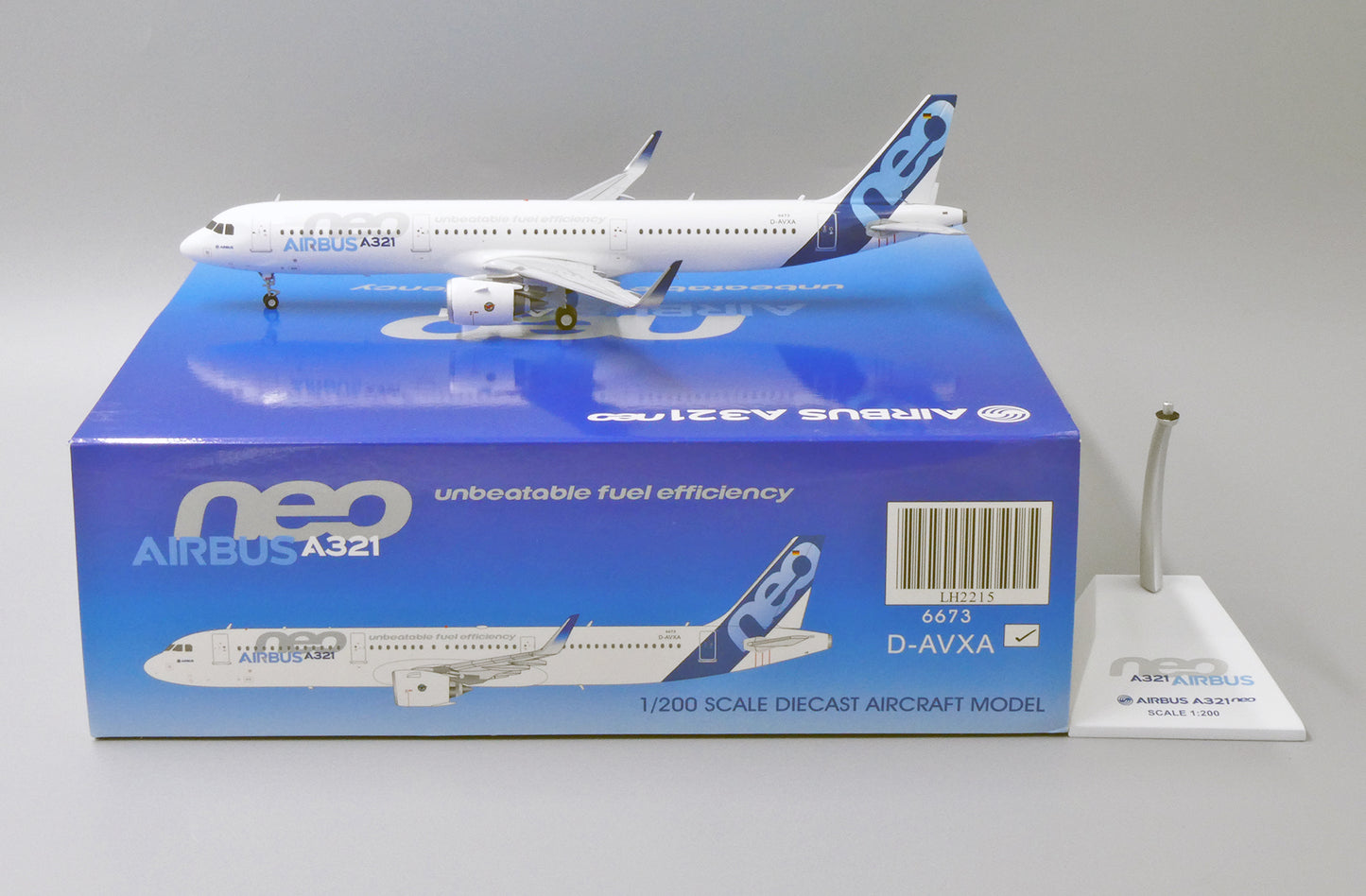 1:200 JC Wings Airbus Industries A321neo D-AVXA LH2215 w/ Stand