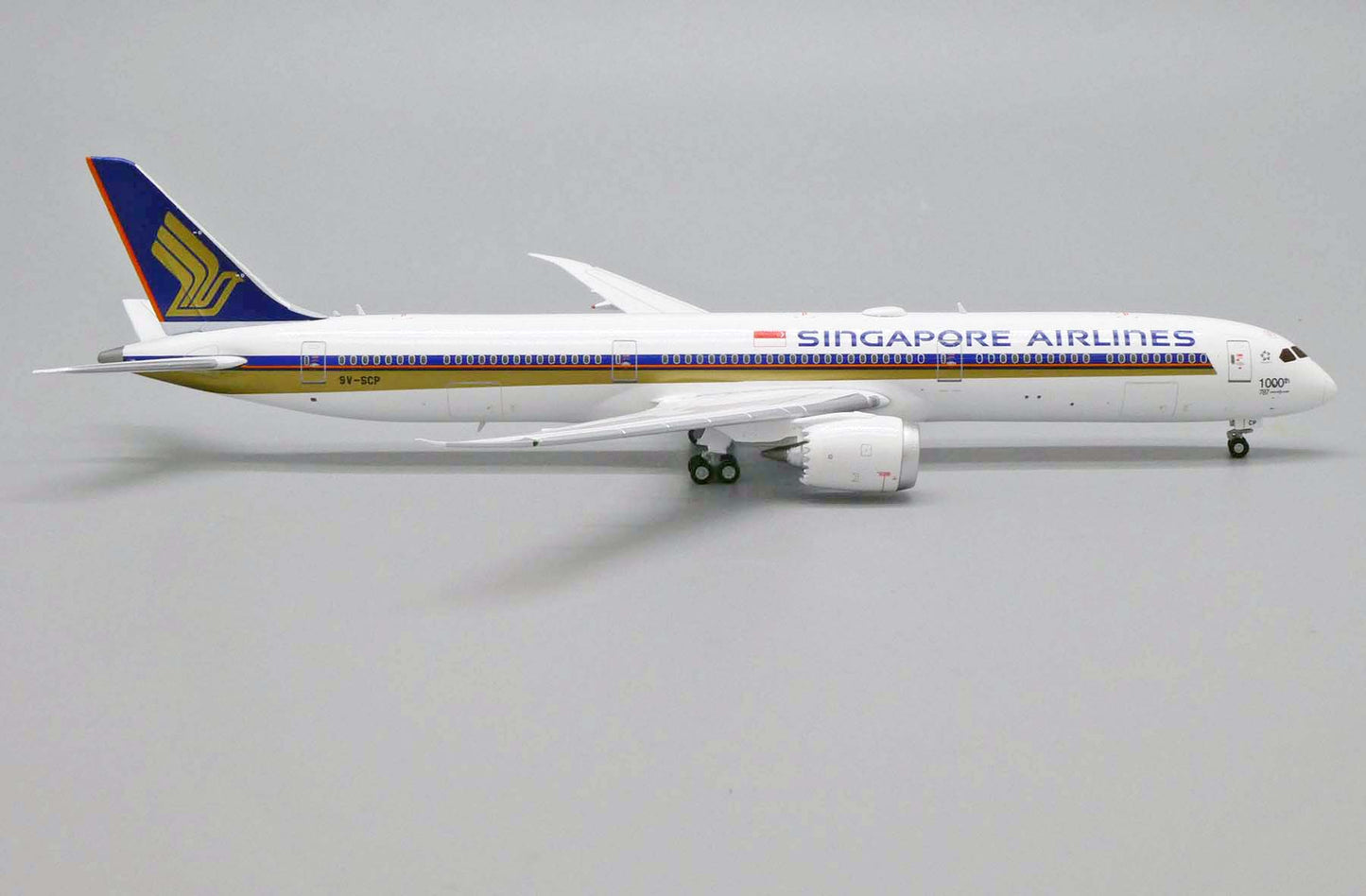 1:400 JC Wings Singapore Airlines Boeing 787-10 "1,000 Sticker" 9V-SCP EW478X003