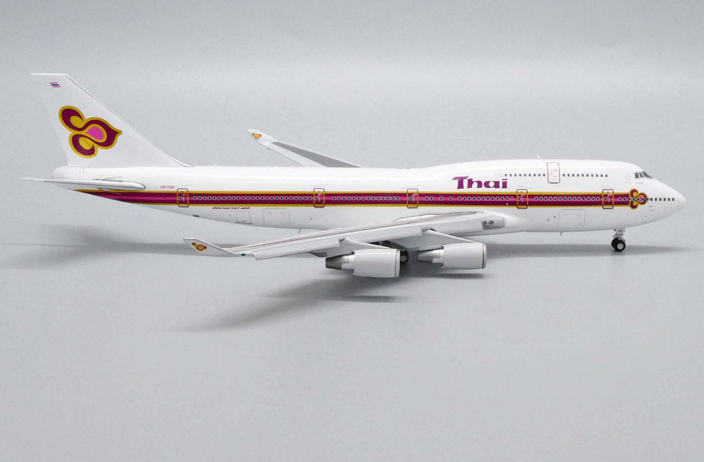 1:400 JC Wings Thai Airways International 747-400 "OLD COLORS, FLAPS DOWN" HS-TGY LH4173A