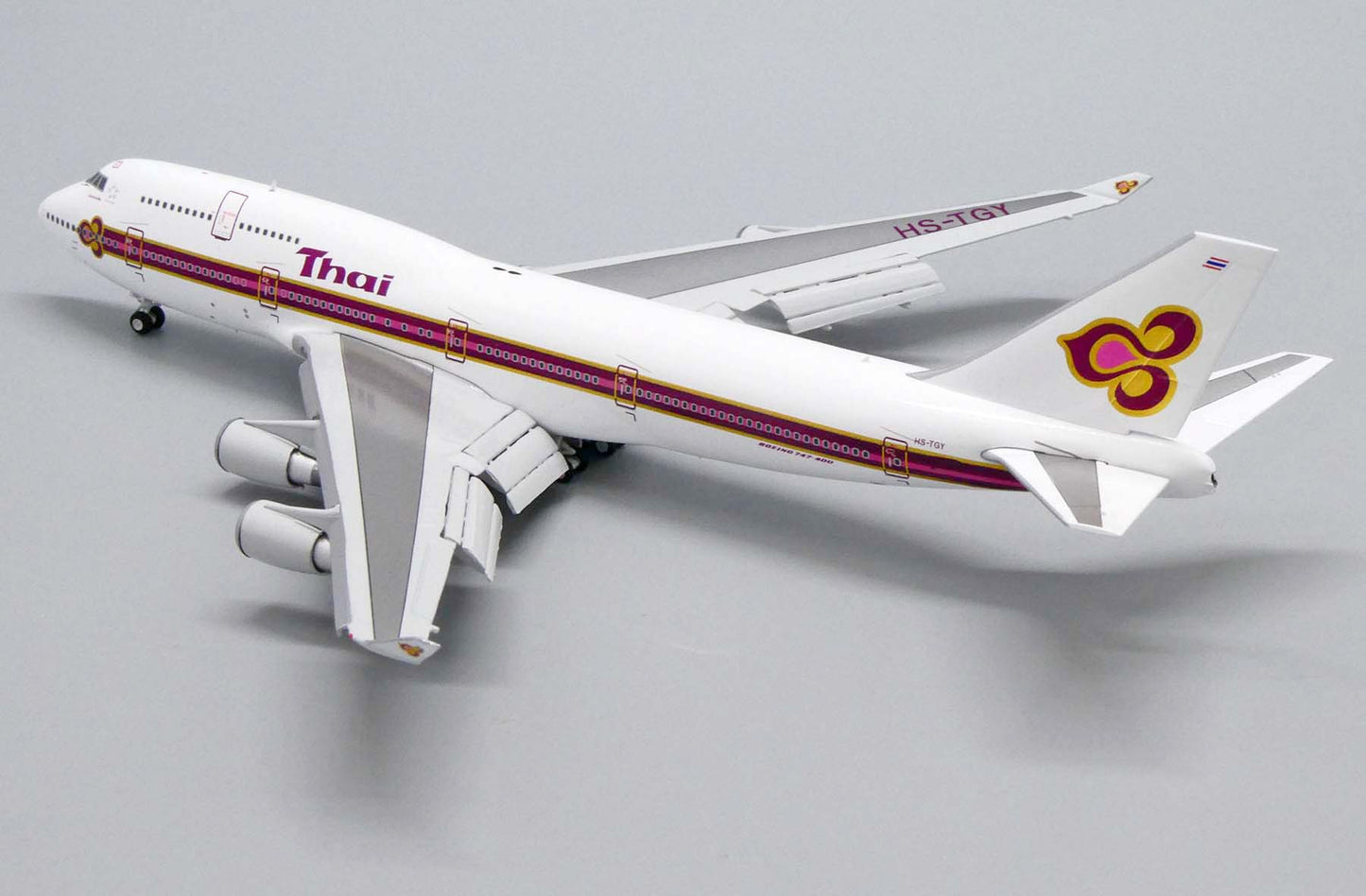 1:400 JC Wings Thai Airways International 747-400 "OLD COLORS, FLAPS DOWN" HS-TGY LH4173A