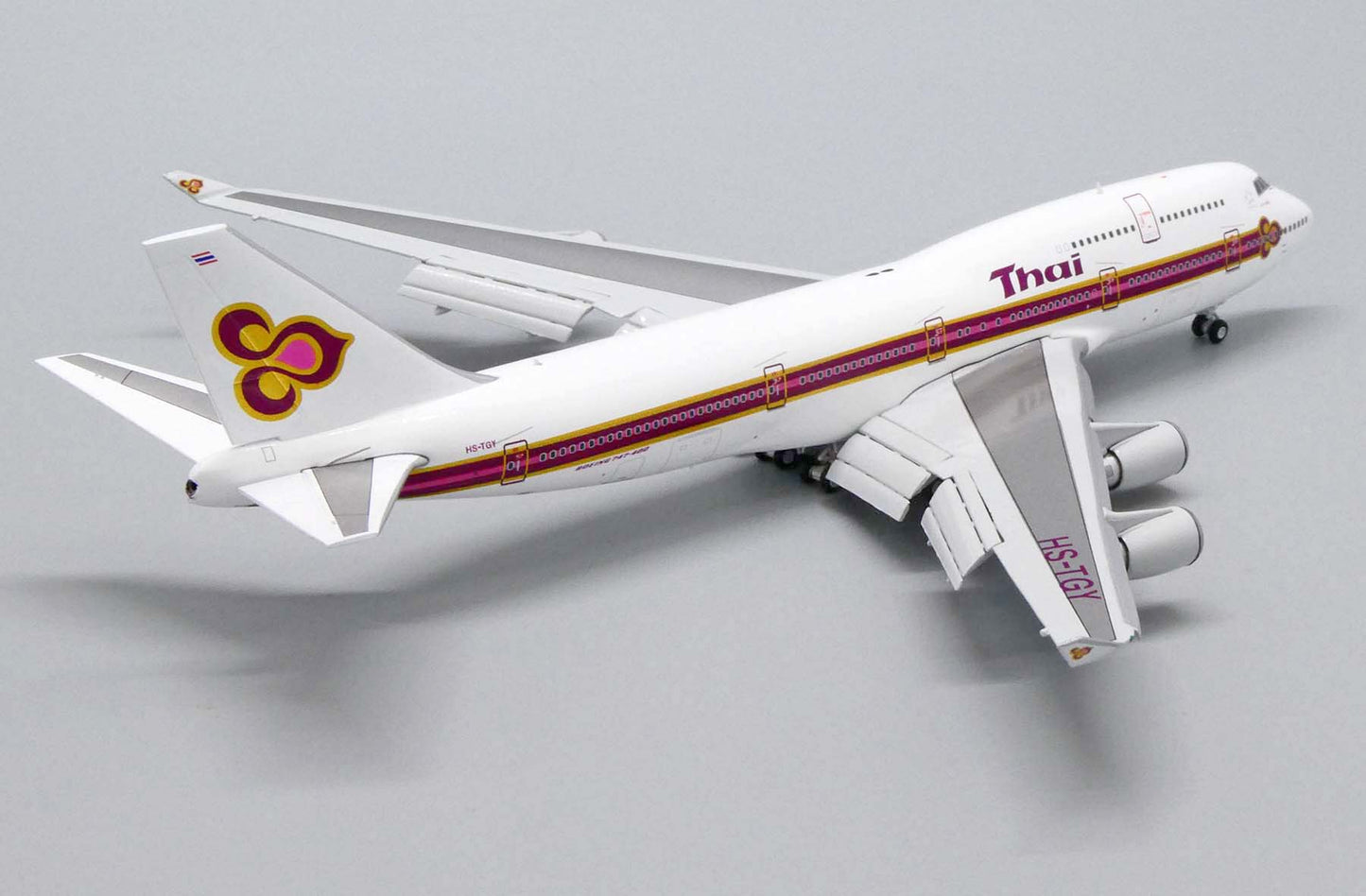 1:400 JC Wings Thai Airways International 747-400 "OLD COLORS, FLAPS DOWN" HS-TGY LH4173A