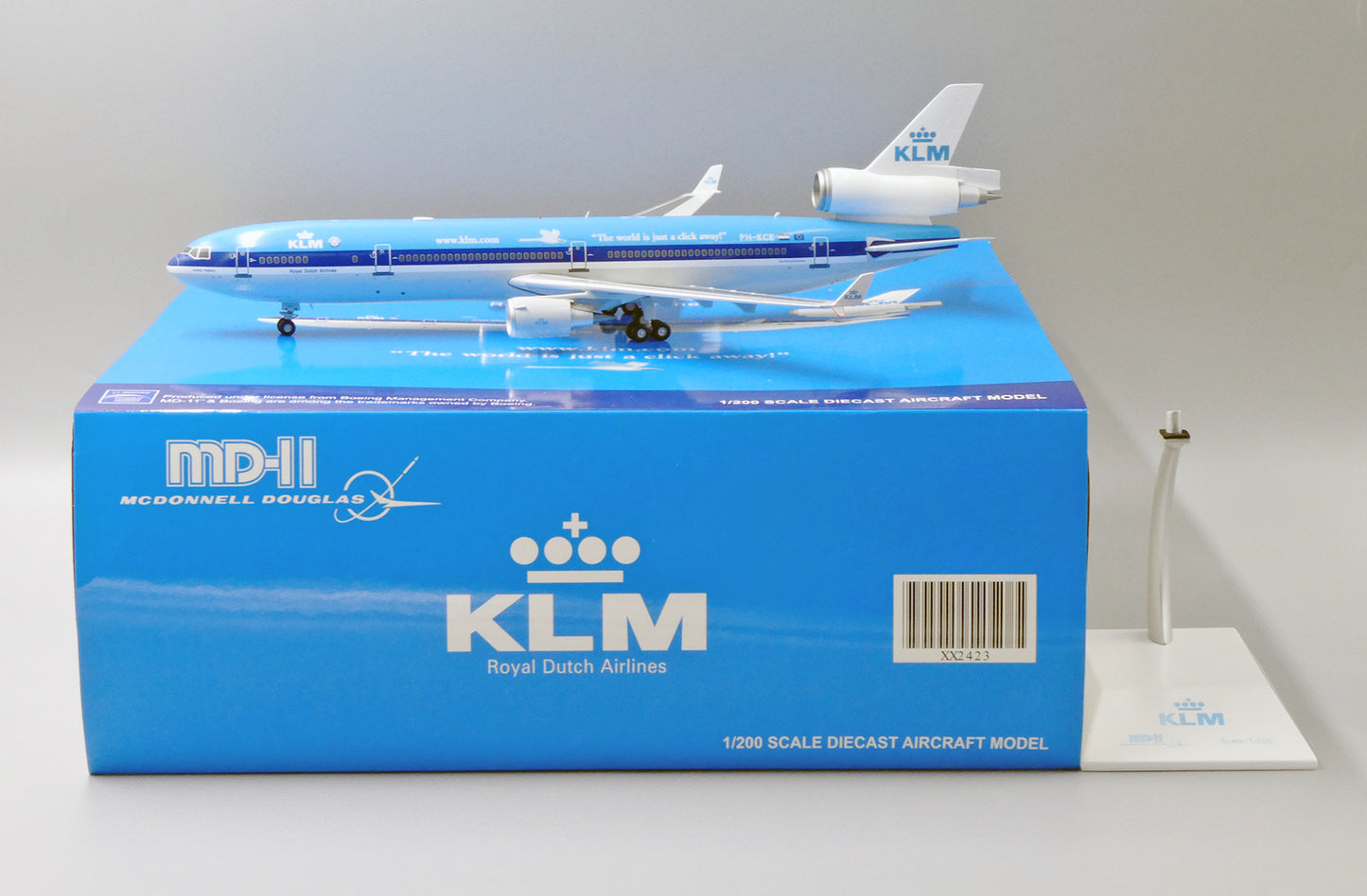 1:200 JC Wings KLM MD-11 "The World is Just a Click Away" PH-KCE XX2423