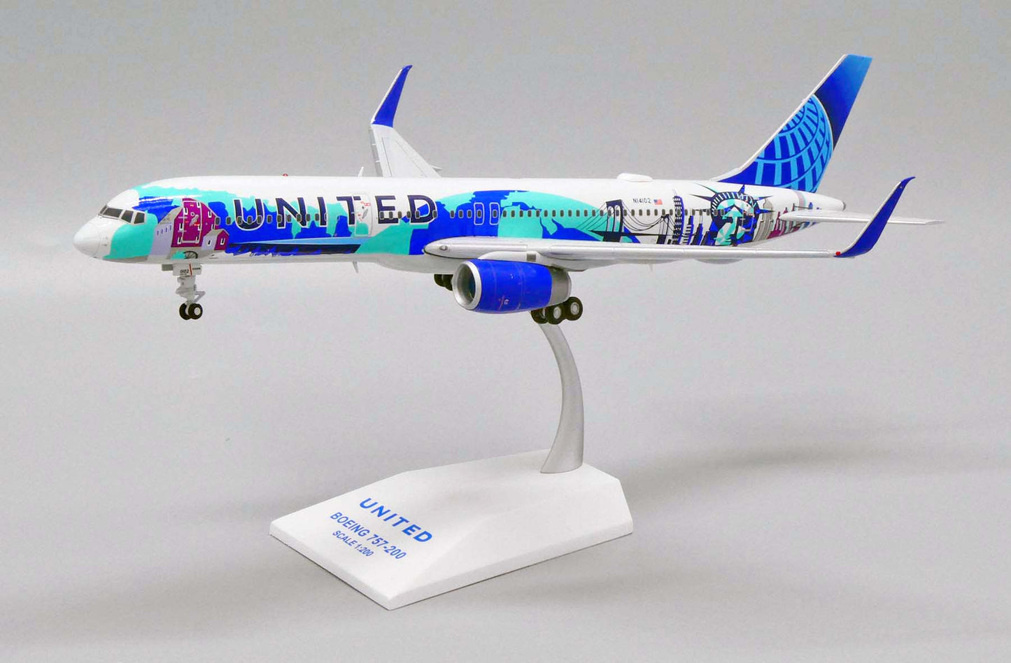 1:200 JC Wings United Airlines Boeing 757-200 “Her Art Here - New York/New Jersey Livery” N14102 LH2269