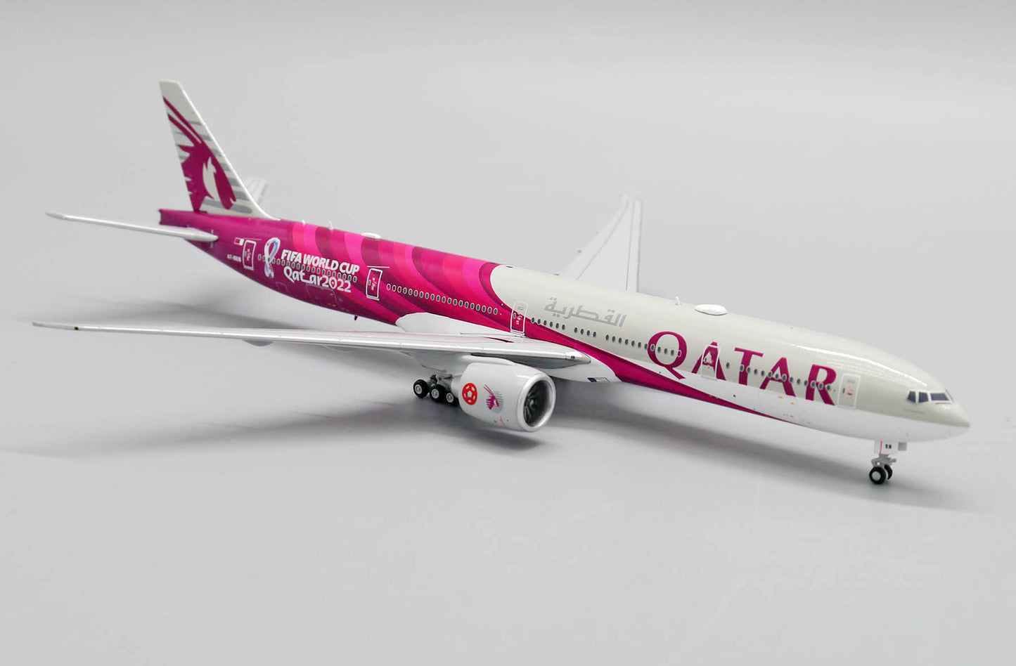 1:400 JC Wings Qatar Airways Boeing 777-300ER "2022 World Cup Livery" A7-BEB XX4489
