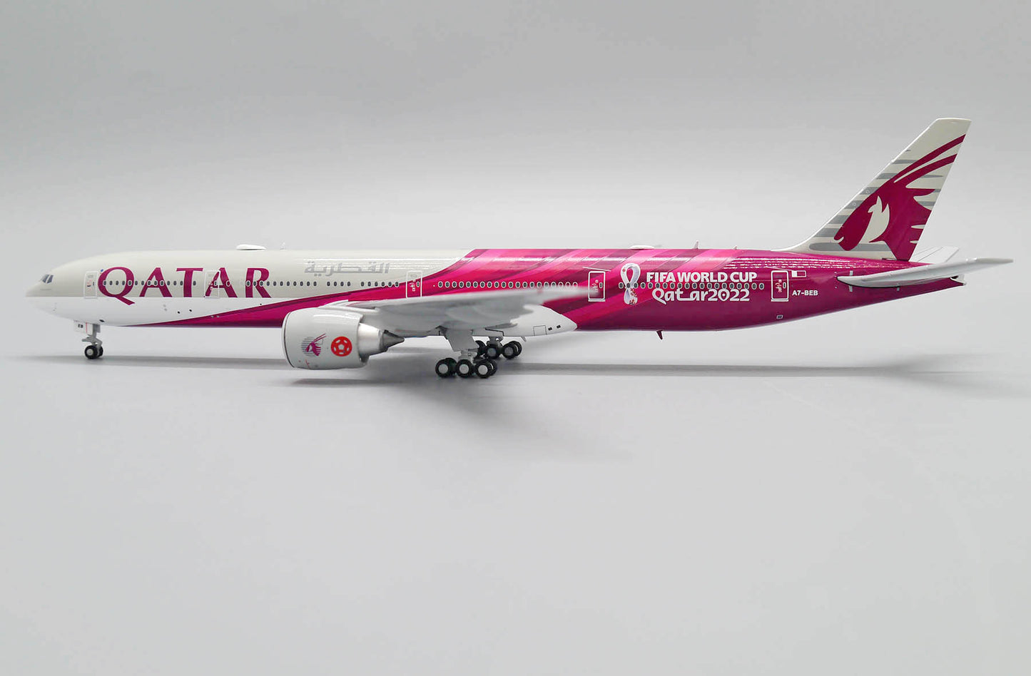 1:400 JC Wings Qatar Airways Boeing 777-300ER "2022 World Cup Livery" A7-BEB XX4489