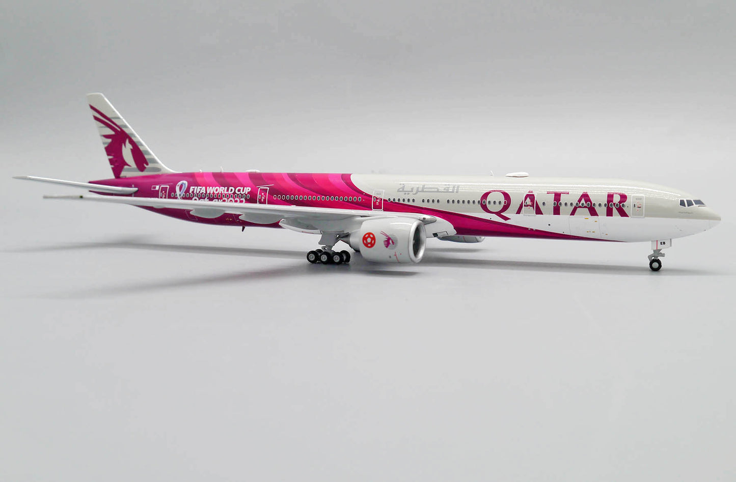 1:400 JC Wings Qatar Airways Boeing 777-300ER "2022 World Cup Livery" A7-BEB XX4489