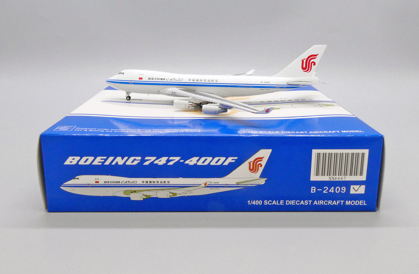 1:400 JC Wings Air China Cargo Boeing 747-400F(SCD) Reg: B-2409 XX4447