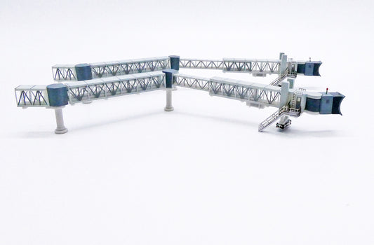 1:400 JC Wings Air Bridge Jetway (Single Jetway, Black) LH4222 Pack of 2
