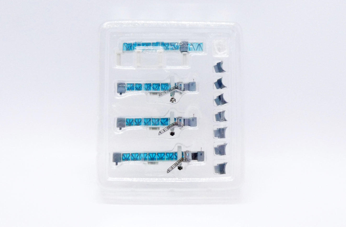 1:400 JC Wings Air Bridge Jetway (A380 Triple Jetway, Blue) LH4219 Pack of 1