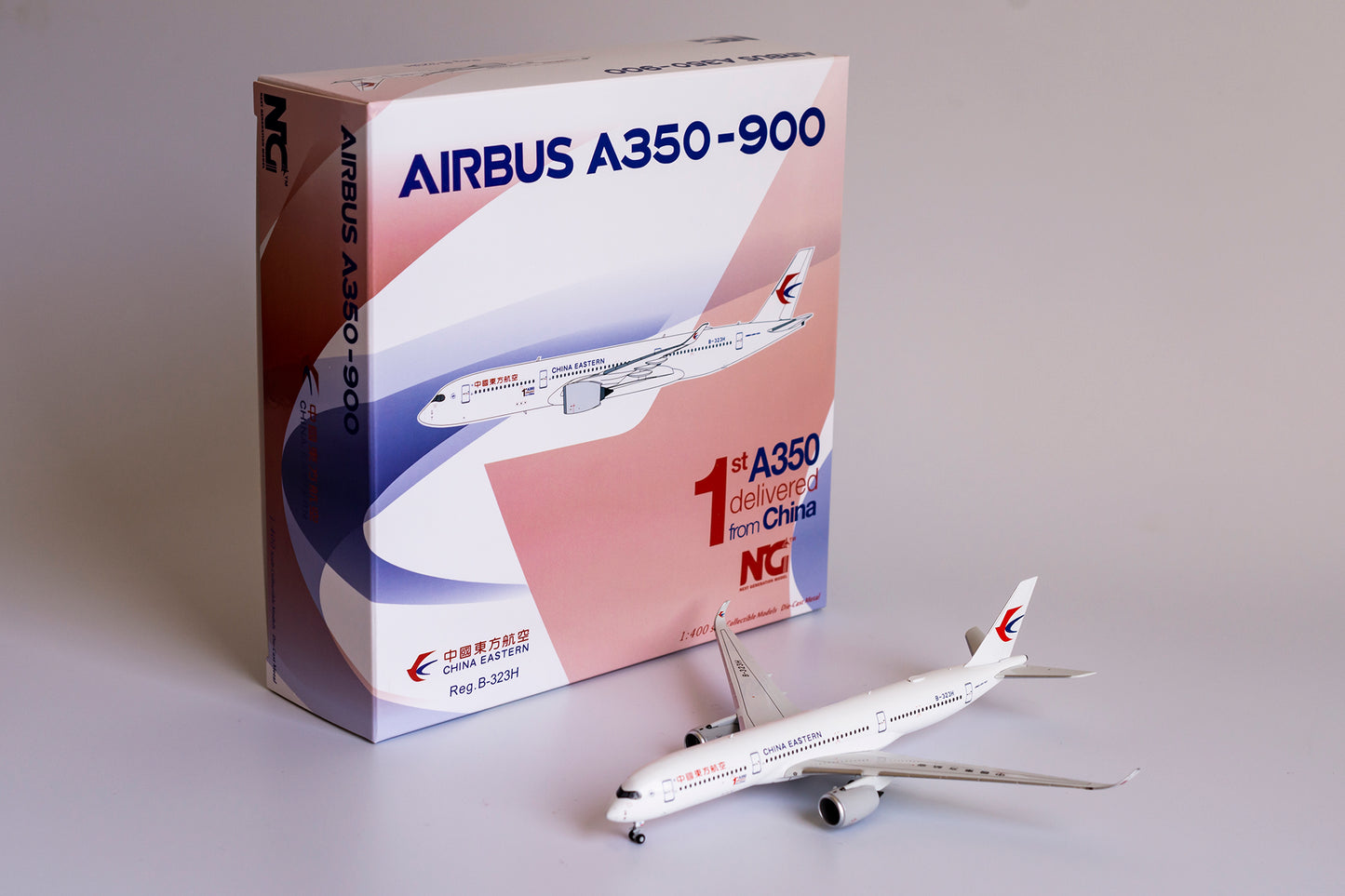 1:400 NG Models China Eastern Airbus A350-900 1st A350 delivered from China" B-323H NG39022