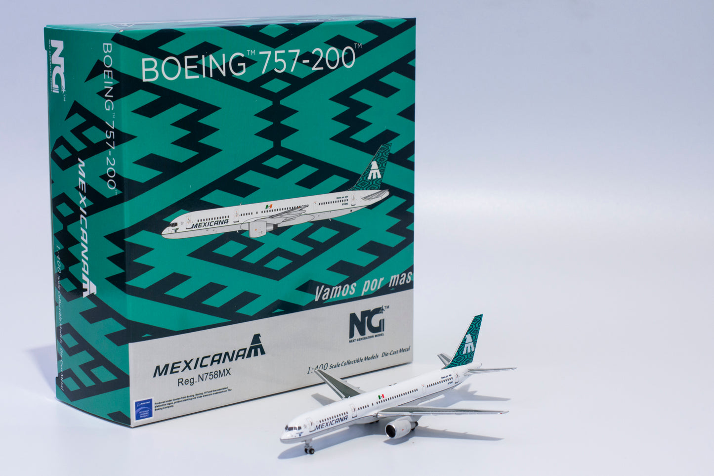 1:400 NG Models Mexicana Boeing 757-200 "New Colors" N758MX NG53162