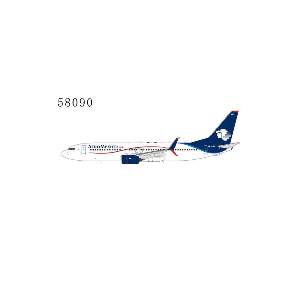 1:400 NG Models Aeroméxico Boeing 737-800 "Split Scimitars" XA-AMA NG58090