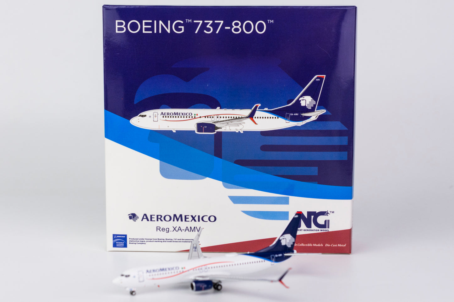 1:400 NG Models Aeroméxico Boeing 737-800 "Split Scimitars" XA-AMA NG58090