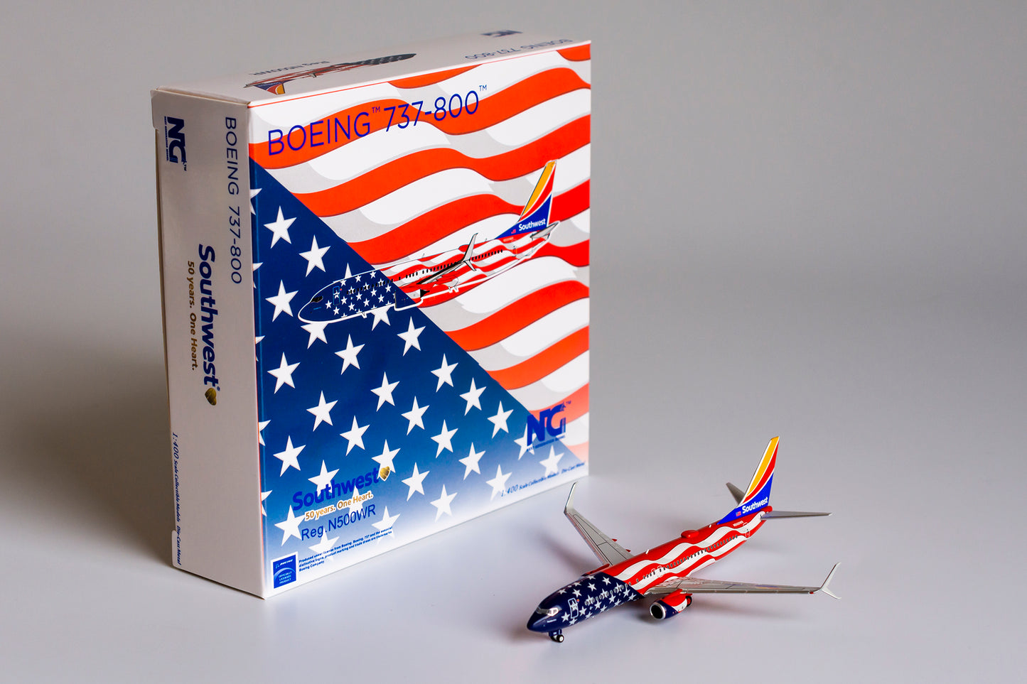 1:400 NG Models Southwest Airlines Boeing 737-800 "Freedom One" N500WR NG58110