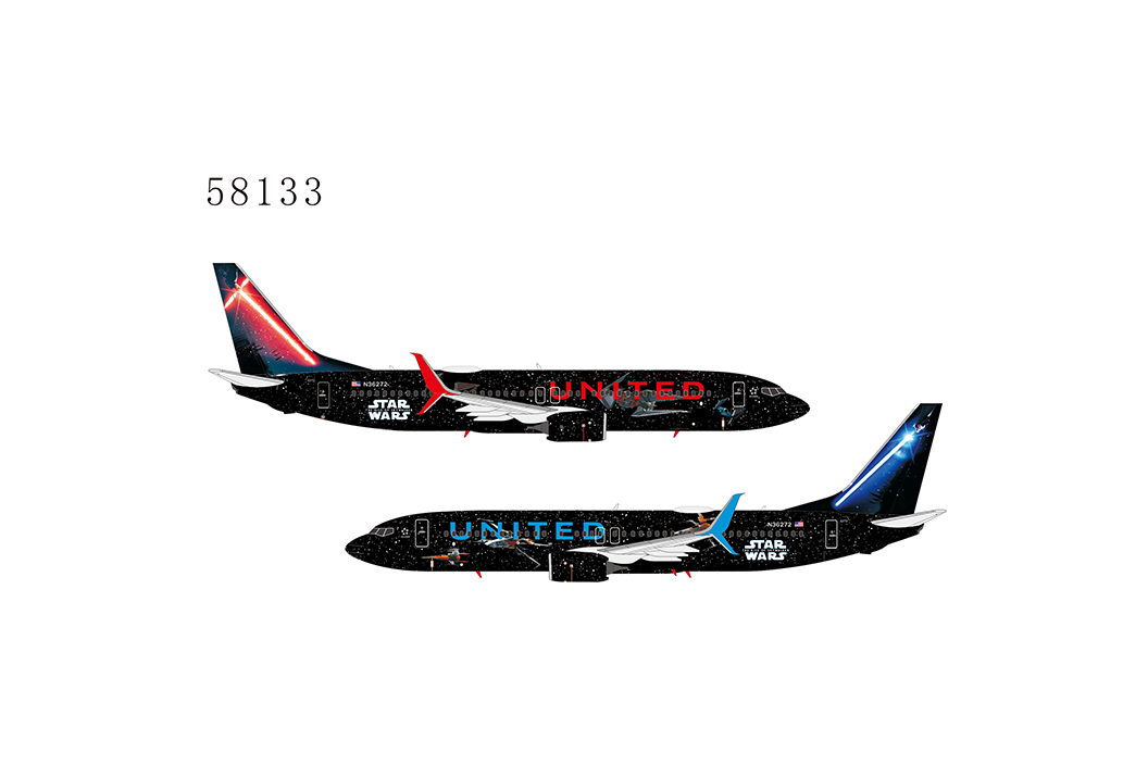 1:400 NG Models United Airlines Boeing 737-800/w "Star Wars" N36272 NG58133