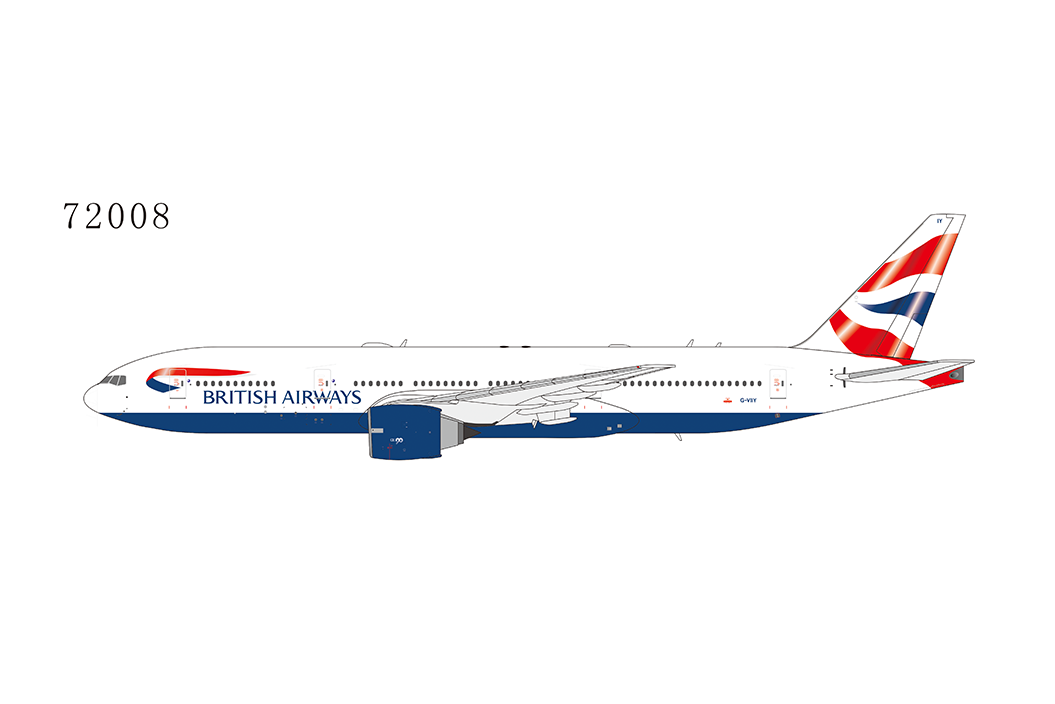 1:400 NG Models British Airways Boeing 777-200ER G-VIIY NG72008