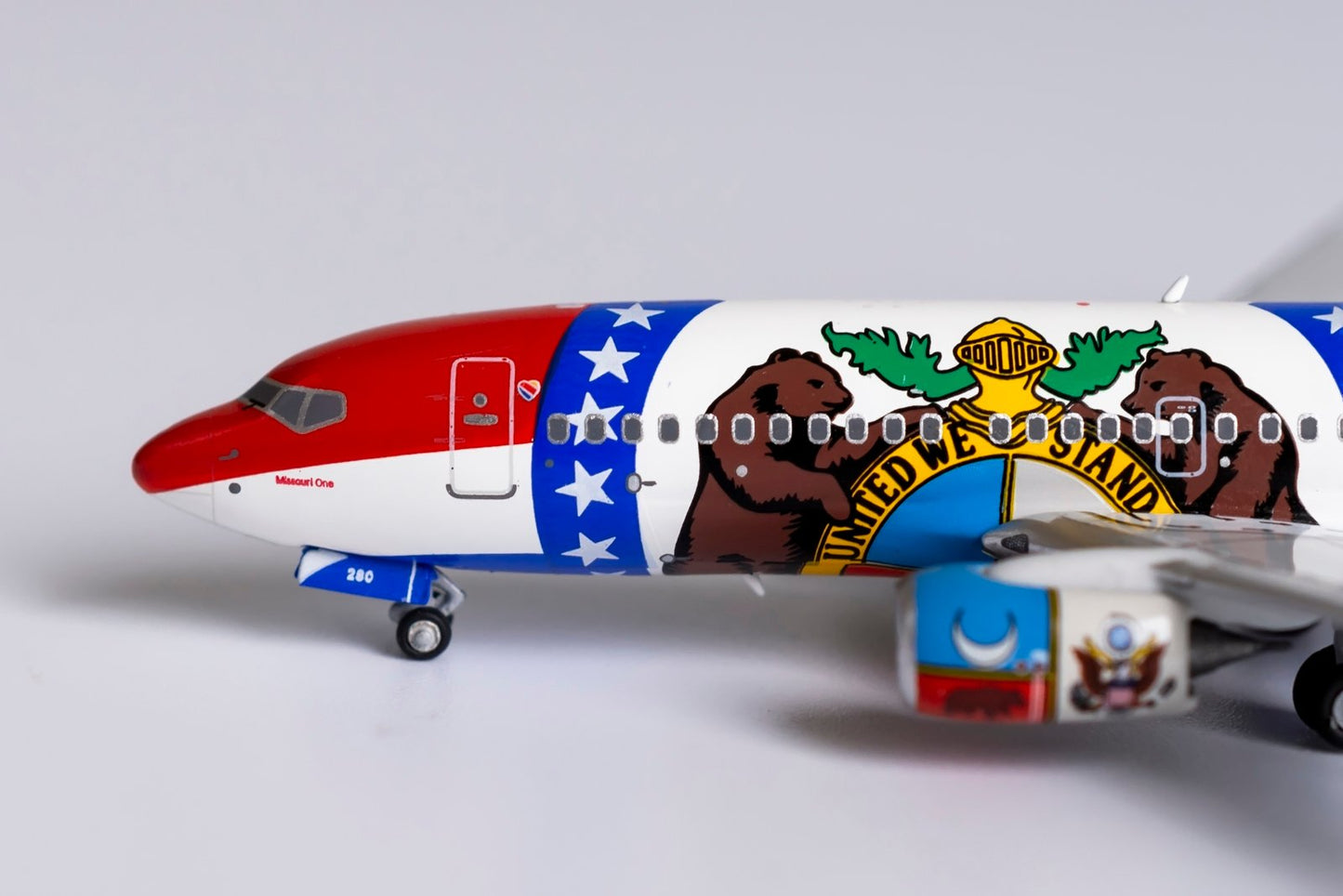 1:400 NG Models Southwest Airlines Boeing 737-700/w "Missouri One with scimitar winglets" N280WN NG77016