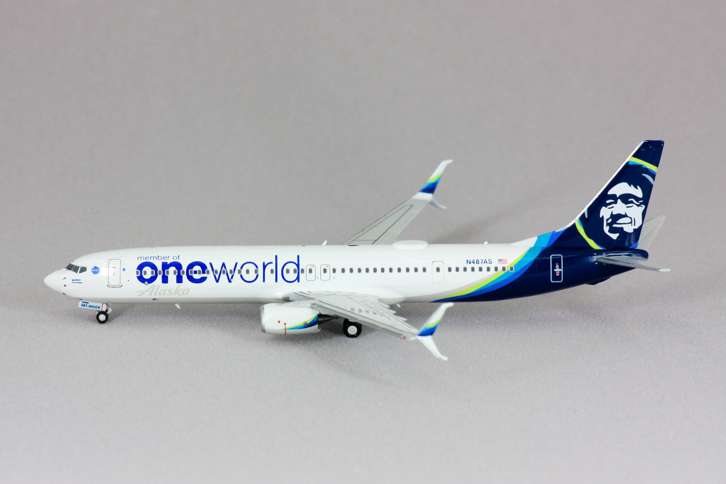 1:400 NG Models Alaska Airlines 737-900ER "ONE WORLD" N487AS NG79001